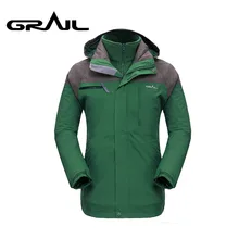 GRAIL зимнее ультра теплое лыжное пальто для мужчин на открытом воздухе Gore-Tex куртка мужская водонепроницаемая флисовая внутренняя M2105A