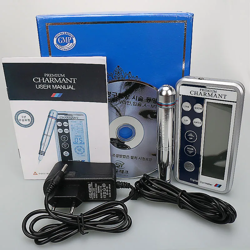 

Electric Digital Tattoo Machines Permanent Makeup Pens For Eyebrows Lips Body Tattoo Cosmetic Kits Make Up Cartridge Needles