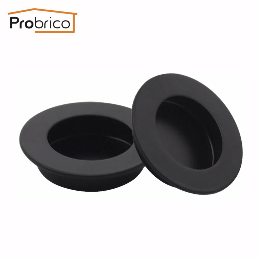 Probrico الحديثة فلوش تضمين المقابض انزلاق راحة التأثيرات مطبخ مجلس الوزراء خزانة الباب درج الخفية مقابض خزانة منضدة