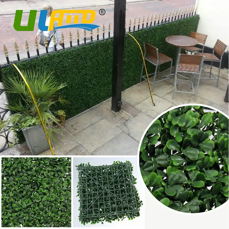6 x Plant Artificial Mat Greenery Wall Hedge Grass Fence Indoor Outdoor Decor 