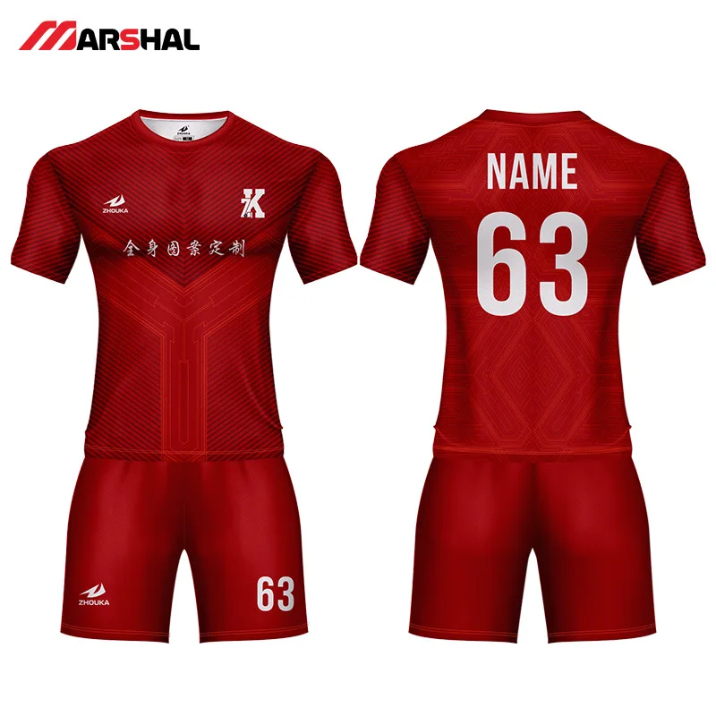 Professionalized design authentic soccer uniform  design kids football practice jerseys maker on line