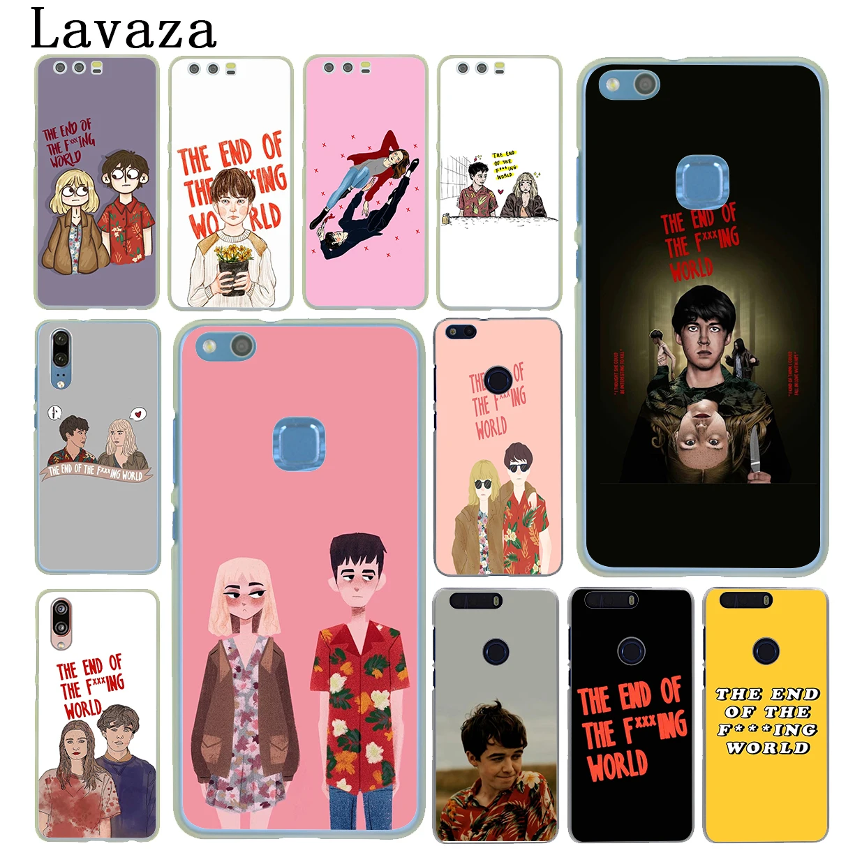 

Lavaza end of the fing fxxxing world art Case for Huawei P30 P20 Pro P9 P10 Plus P8 Lite Mini 2016 2017 P smart Z 2019 Cover