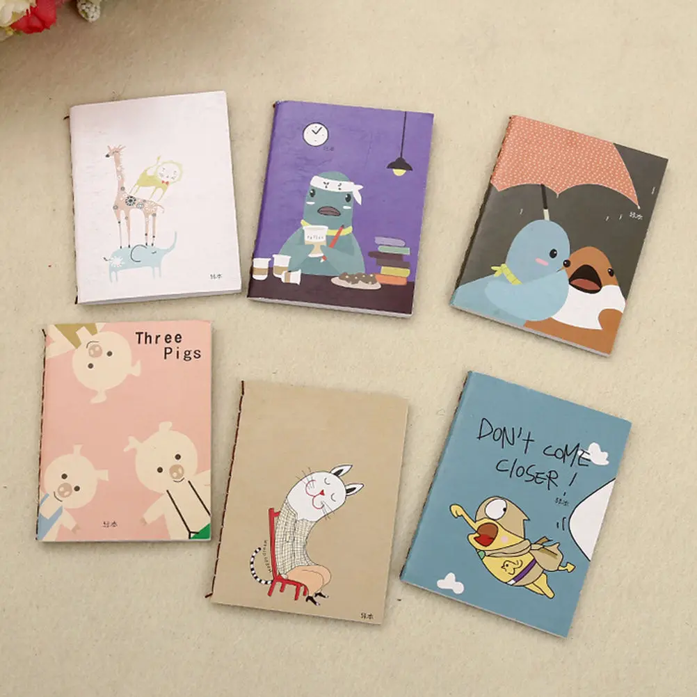 1pcs 8x6cm lovely cartoon image notebook vintage retro notepad book for kids korean stationery hot sale - Kids Paint Book 1pcs 8x6cm lovely cartoon image notebook vintage retro notepad book for kids korean stationery hot sale - Kids Paint Book