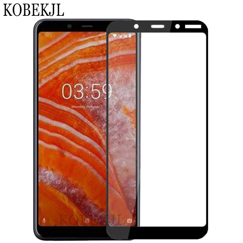 

Screen Protector Nokia 3.1 Plus Tempered Glass Nokia 3.1 Plus 3.1Plus 3.1+ TA-1118 TA-1104 Glass Full Cover Protective Film 6.0"