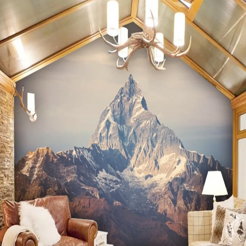 Фотообои с креплением Everest Himalaya Range снежные горы настенное крепление для бара