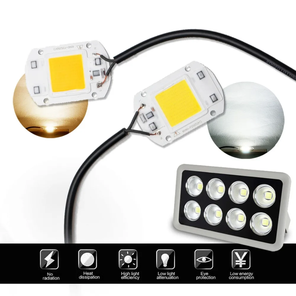LED COB чип 50 Вт 30 20 AC 220 В 110 не требует драйвера|chip 50w|led cob chipcob chip |
