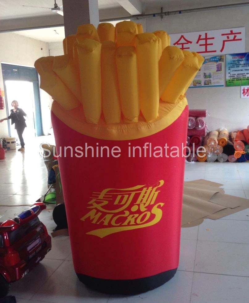 

Customized food inflatable chips, inflatable french fries balloon for promotion
