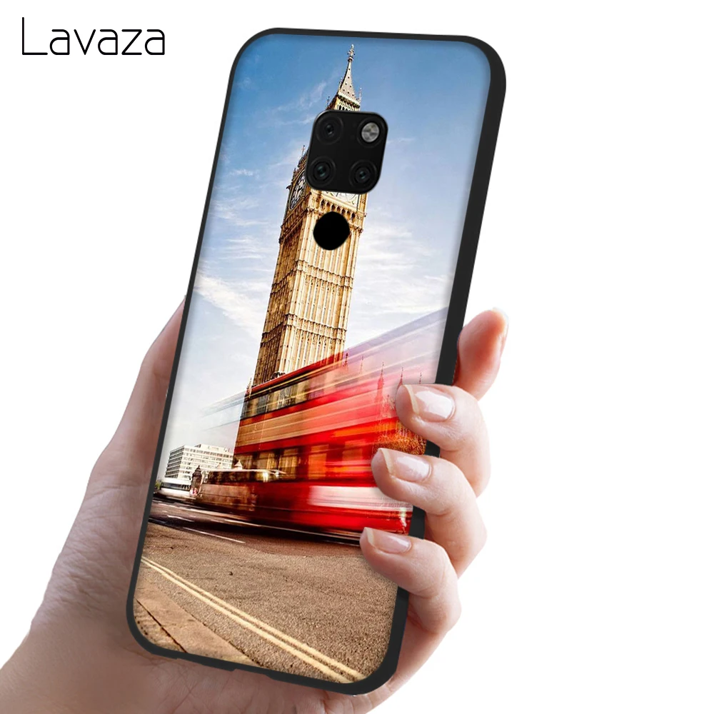 Lavaza لندن حافلة انكلترا الهاتف لينة غطاء حافظة من السيليكون لهواوي زميله 10 20 P9 P10 P20 لايت برو P الذكية 2019 TPU حالات