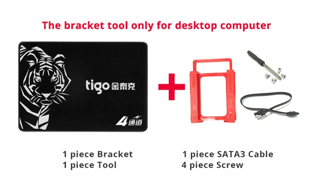 Tigo SSD 1 ТБ HDD 2,5 дюймов SATA 1024GB большой объем Внутренний твердотельный накопитель 6 ГБ/сек. для настольных ПК S320 SATAIII