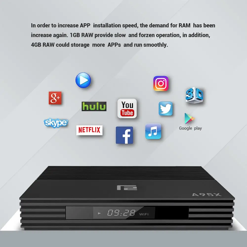 A95X F2 S905X2 TV Box Android 9.0 with 4GB RAM 64GB Dual WiFi USB 3.0 4K UHD 1 Year IPTV M3U Italia Spain France 5000CH A95X F2 S905X2 TV Box Android 9.0 with 4GB RAM 64GB Dual WiFi USB 3.0 4K UHD 1 Year IPTV M3U Italia Spain France 5000CH