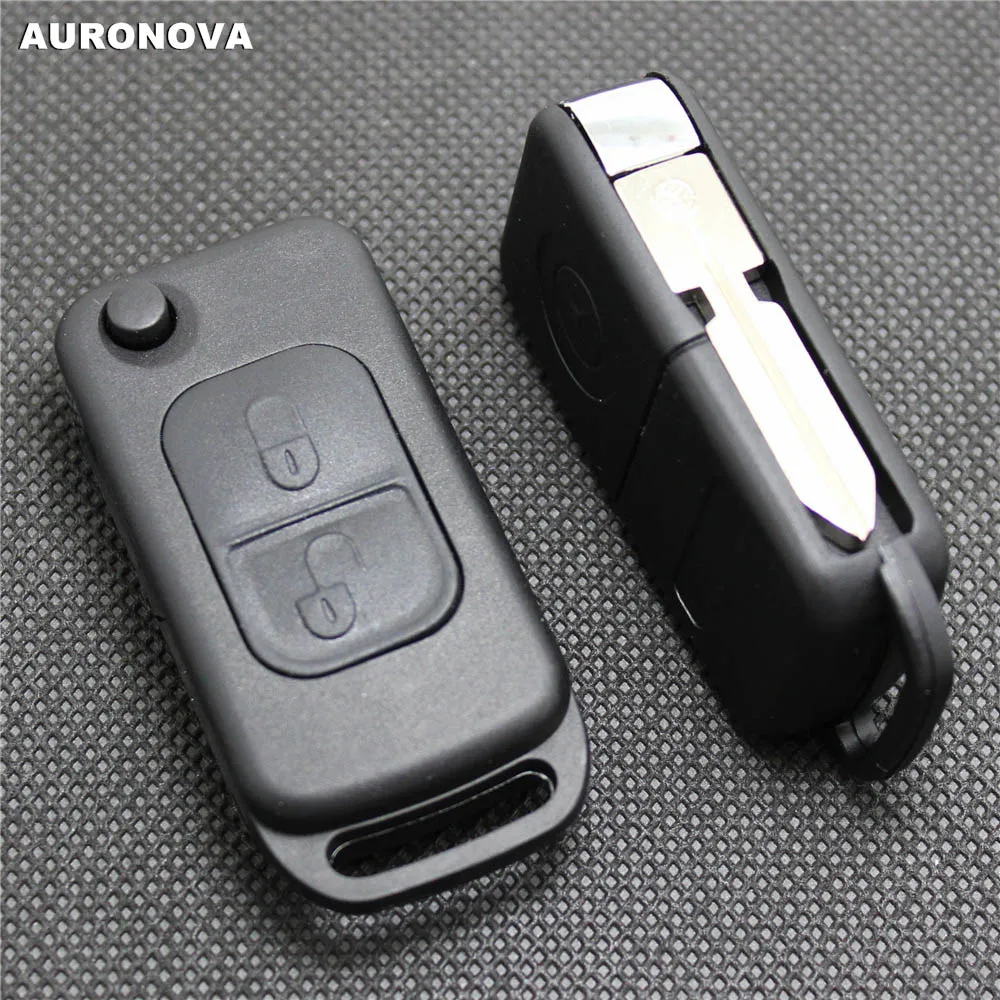 AURONOVA Новый Сменный Складной Корпус ключа для MERCEDES BENZ C E S ML W140 2 кнопки большая
