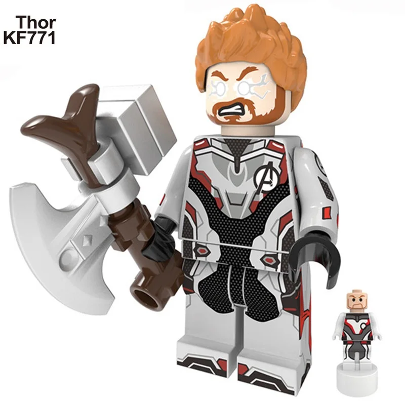 Legoed Marvel строительные блоки Мстители 4 EndGame минифигурный Тор Туманность Халк