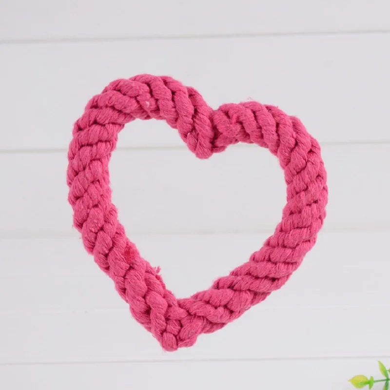 Хлопковая веревка для собак плетеный шарик с узлом игрушка щенка жевательные