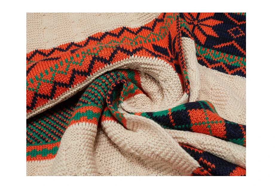 Winter Women Scarf 2019 New Bohemian Style Wool Knit Thick Scarves Female Flower Shawls Warmer Women's Scarves Warm Ladies Scarf (4)