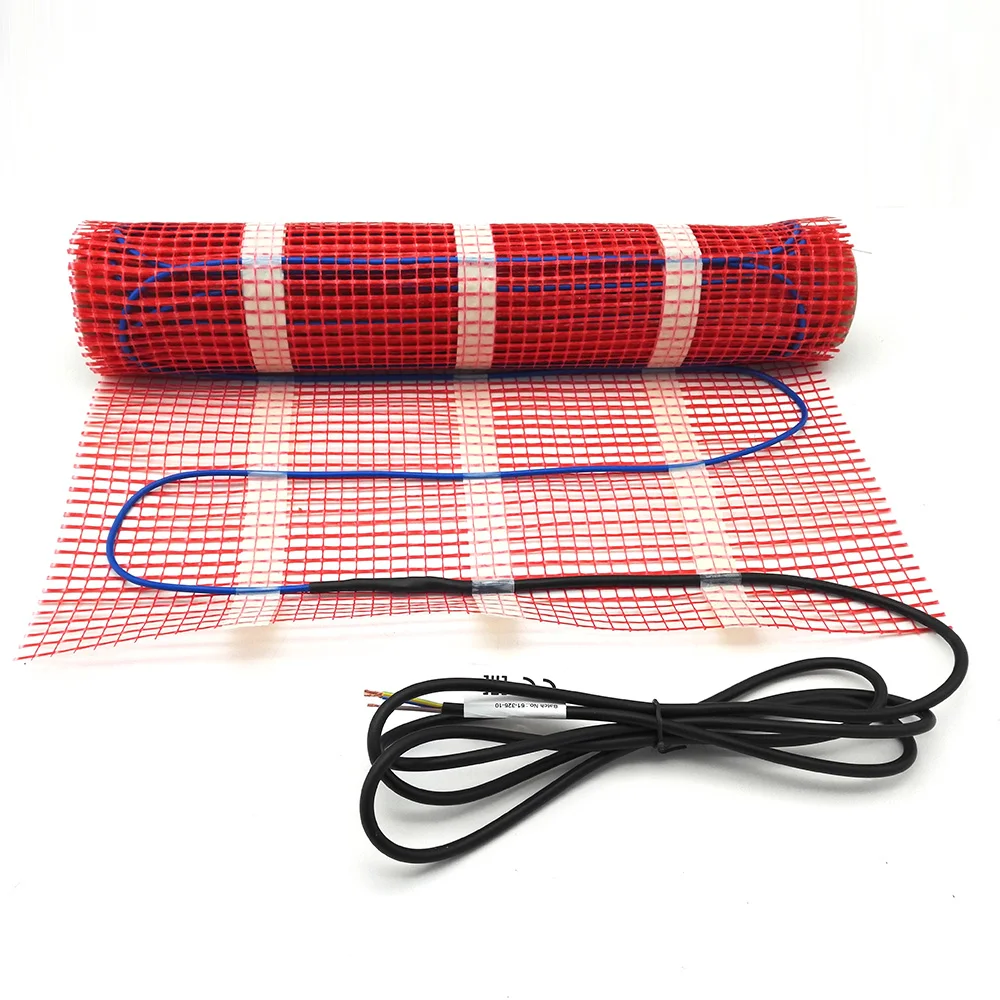 230V Electric Comfortable Underfloor Heating System PVC Sheath Floor Heating Mat Kits 150W (11)