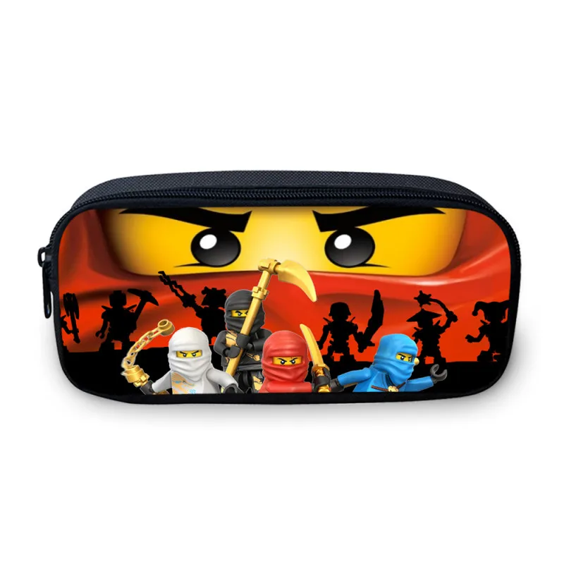 

New Go Ninjago Kids Coin Purse Cartoon Children School Pencil Bags Girls Canvas Pen Pouch Boys Stationery Holder School Gifts