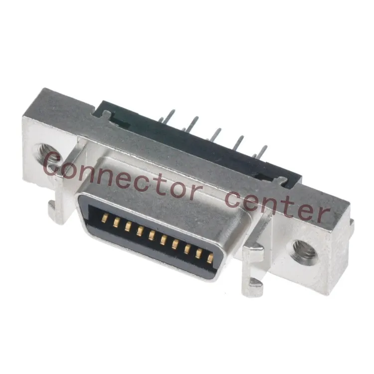 

MDR SCSI коннектор 1,27 мм 20POS прямой 180 градусов