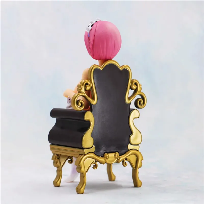 ReLife in a different world from zero Ram PVC Action Figure Toys Anime Crown Ram Sexy Girl Figuras Dolls Brinquedos 15cm (1)