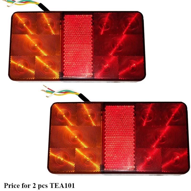 

2pcs AOHEWEI 10 LEDs 12v led Trailer light Rear Light Tail light Brake Stop Direction Indicator Position led light trailer