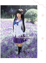 Nuevo Anime Sankarea Sankarea Cosplay de Halloween Uniformes Escolares Marinero Conjunto Completo Diario (Top + Falda + Corbata + Headwear)