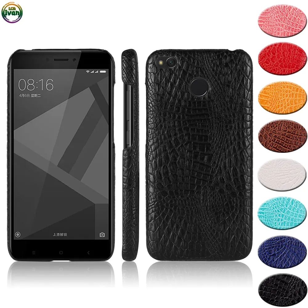 

Case For Xiaomi Redmi 4X 4 X Dual MAT136 MAG138 Land Fitted Leather Case Mobile Phone Cover For Redmi X4 MAE136 Alligator Coque