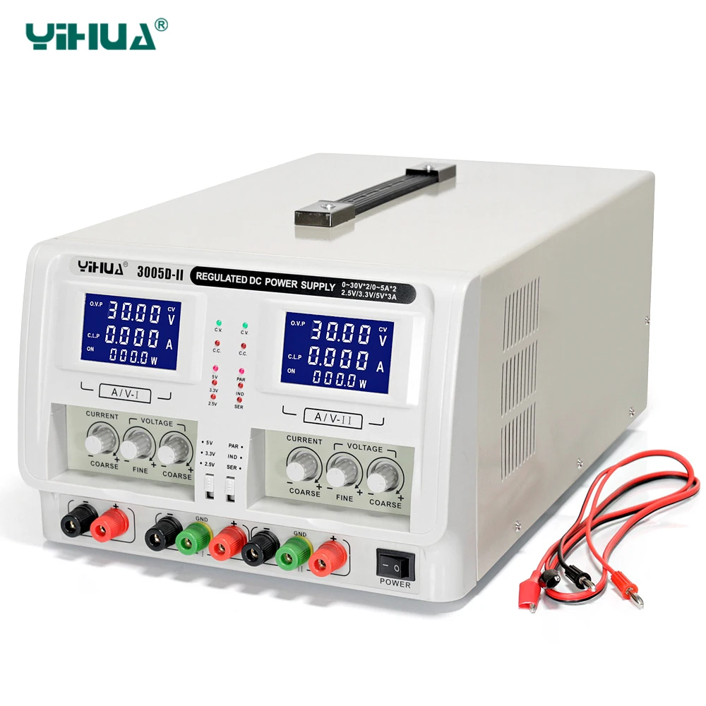 Регулируемый лабораторный источник питания постоянного тока YIHUA 3005D II