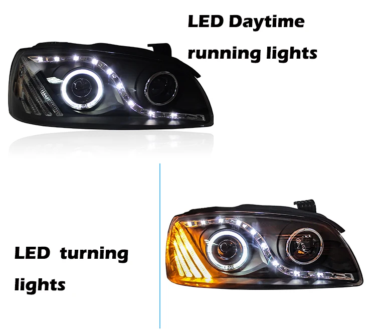 Для hyundai Elantra головной светильник s в сборе год DRL HID ксеноновый светильник 2004 2005 2006 2007 2008 год для Elantra головной светильник s