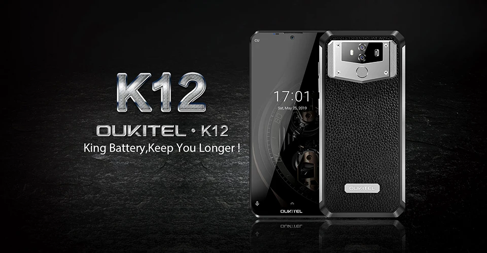 OUKITEL K12 5V 6A Смартфон Android 9,0 мобильный телефон 6,3 ''19,5: 9 MTK6765 6 ГБ ОЗУ 64 Гб ПЗУ NFC 10000 мАч Быстрая зарядка отпечаток пальца