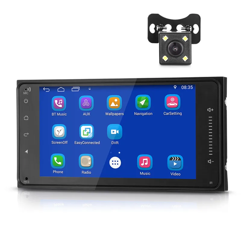 Autolover 7 дюймовый 2 Din Android 1 HD Автомобильный мультимедийный плеер Bluetooth 4 0 Wi Fi gps