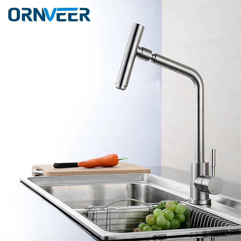 High Quality 304 stainless steel no lead Kitchen sink Faucet Sink Tap 360 Swivel Mixer Kitchen