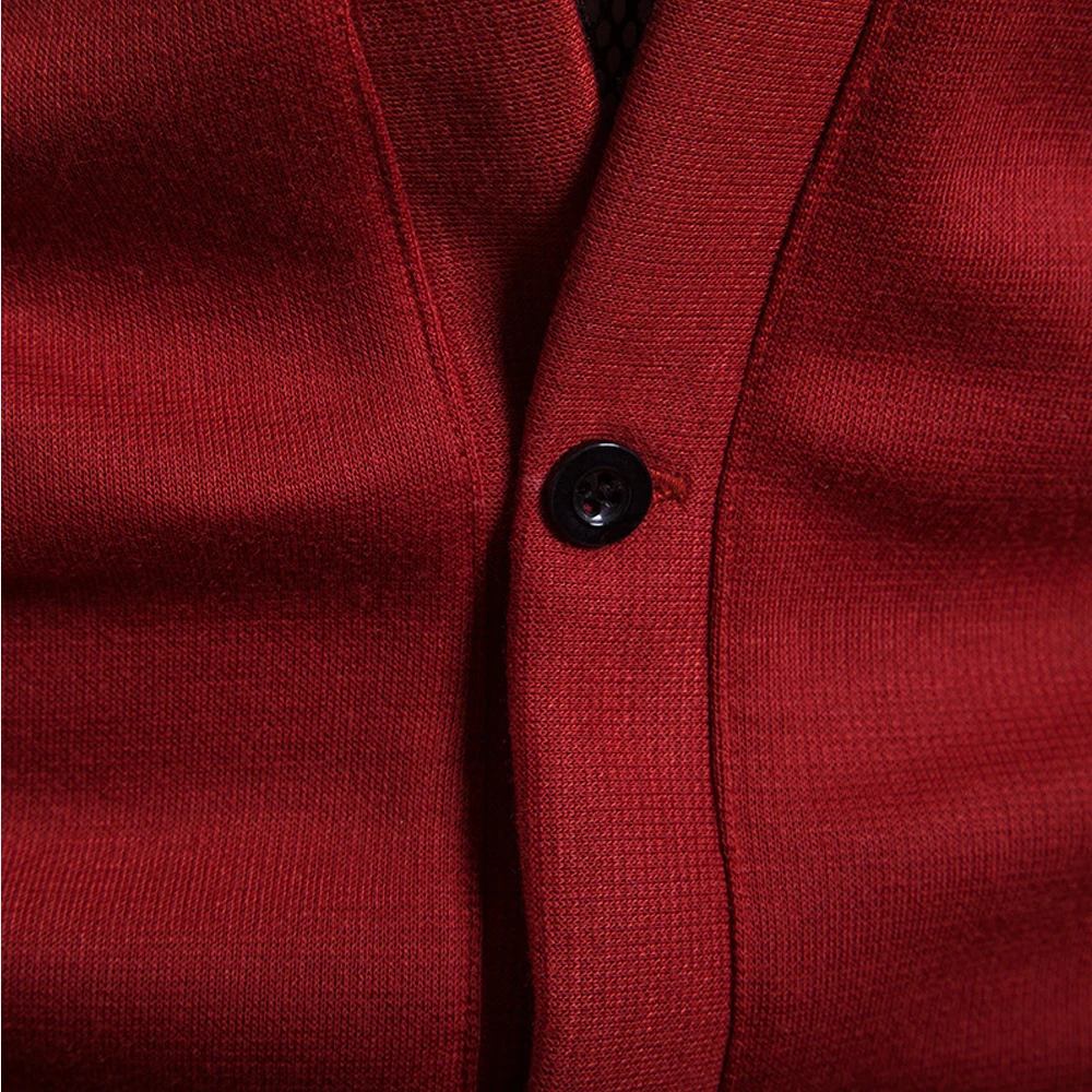 Модный Мужской Повседневный тонкий вязаный кардиган с v-образным вырезом стильный свитер пальто куртка топы v-образный вырез Нежная