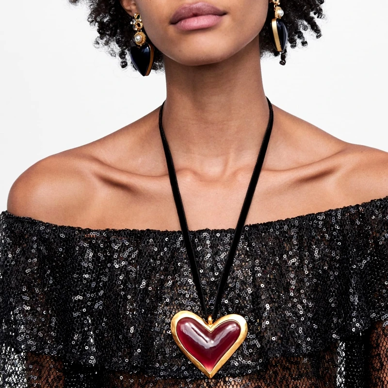 JZYN 2019 Boho ZA модное ожерелье-чокер с сердечком и воротником s для женщин эффектное
