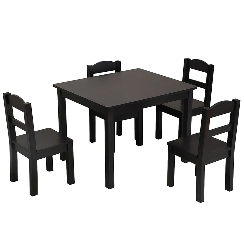 Kids Wood Table & 4 Chairs Set Living room Children Table chair Furniture Sets Kids Wood Table & 4 Chairs Set Living room Children Table chair Furniture Sets