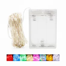 Cordão de luz de led com 100 lâmpadas, 10m, 5m, 2m, para festa de casamento, para casa lâmpada de decoração