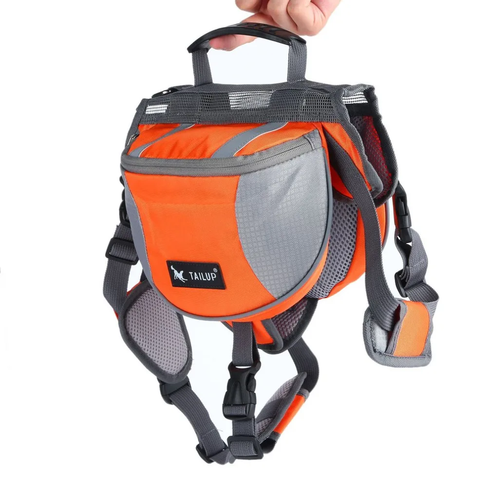 TAILUP Medium Size Outward Pet Dog Backpacks Pet Saddle Bag For