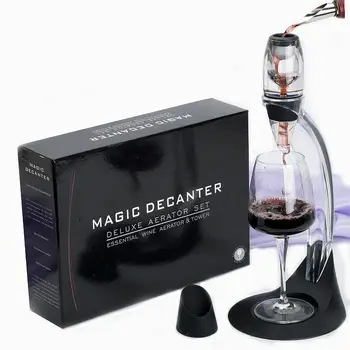 

8pcs a lot Magic Decanter Red Wine Aerator Essential Decanting Set With Bag Hopper Wine Aerator Cup FREE DHL SHIPPING
