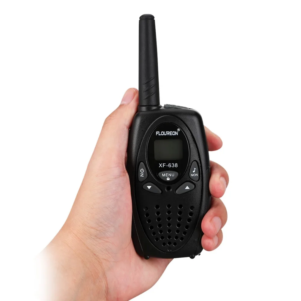 FLOUREON XF-638 8-канальный сетевой видеорегистратор иди и болтай Walkie talkie S UHF400-470MHz двусторонней радиосвязи 3 км переговорные рации-иди и болтай walkie Беспроводной Интерком черный ЕС