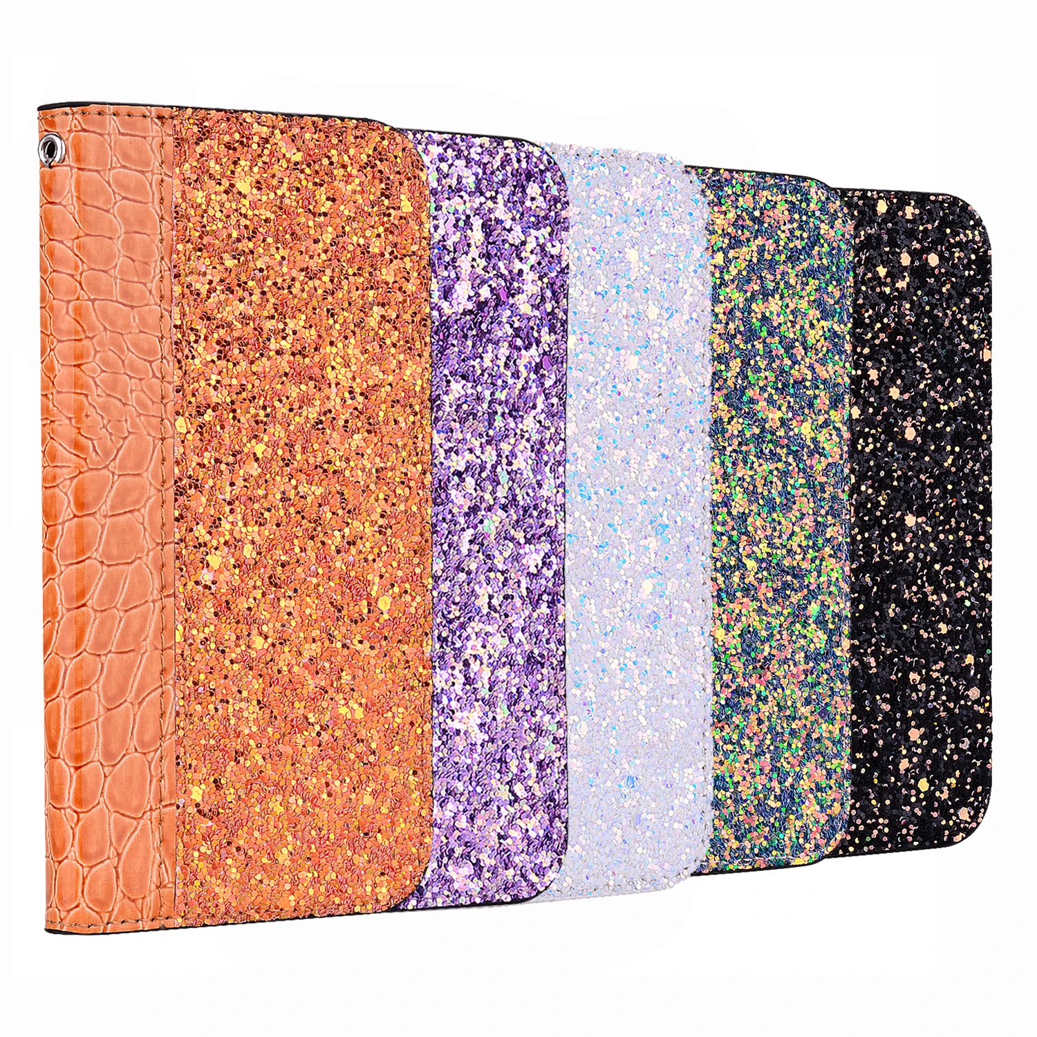 

DAXING Glittering PU Leather Flip Wallet Case for Motorola Moto G7 Plus G7 Play G7 POWER Automatic Magnetic Phone Case