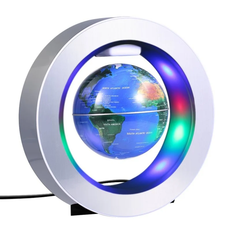 

Home Decor 4 LED Light Accessories Decoration Teaching Inch with Anti Home Magnetic Education Levitation Gravity Globe