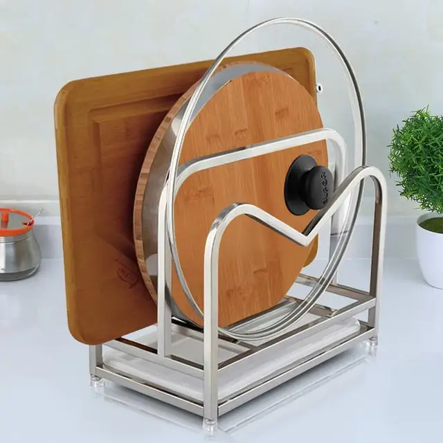 Premium Thick Stainless Steel Kitchen Drain Shelf Rack Cutting Board Premium Thick Stainless Steel Kitchen Drain Shelf Rack Cutting Board Organizer Drainer Pot Stand With