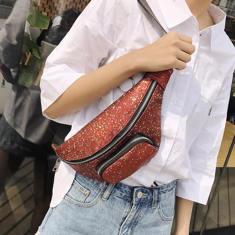 

Waist Bag Blet Women Fanny Pack Sequins Messenger Bags Female Nerka For Ladies Handy Heuptas Women Fanny Pack Waist Bag Blet