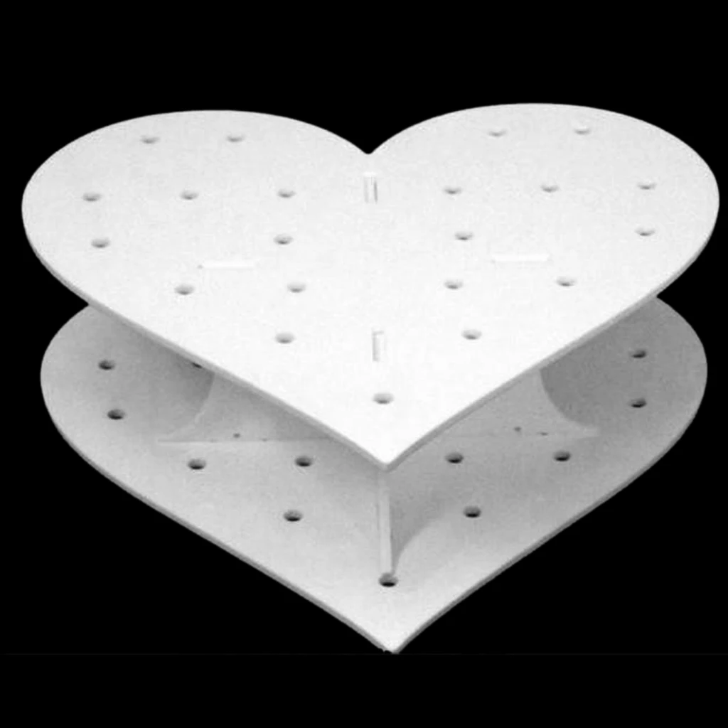 3-Tier 42 Holes Plastics Cake Pop Lollipop Cupcake Display Stand Wedding Party Decor Candy Stand Cake Tool Birthday Party Supply