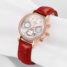 VINOCE luxury brand waterproof style watch quartz leather women reloj de las mujeres watches women