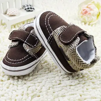 

Toddler Baby Boy Girl Soft Sole Cotton Crib Shoes Prewalker 0-18M