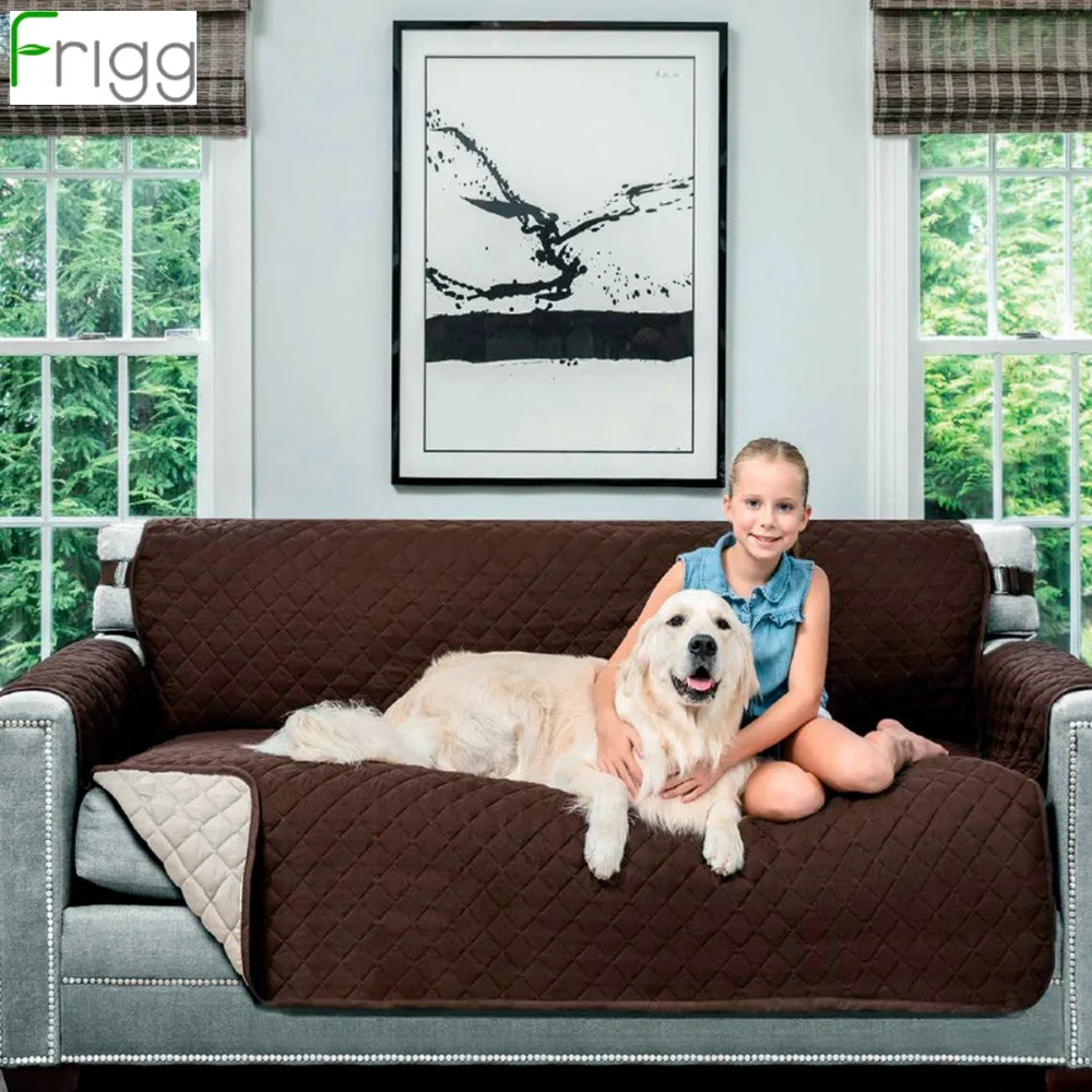 

Frigg Double Side Couch Cover For Sofa Pets Dogs Sofa Furniture Protector Anti-Slip Armrest Slipcover Armchair Cushions Cover