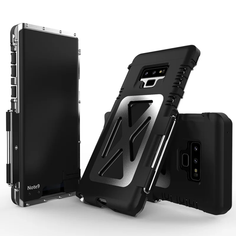 

Original Phone Case For Samsung Galaxy Note 9 Luxury Steel Metal Flip Case For Samsung Note 9 Hard Full Protection Cover Note9