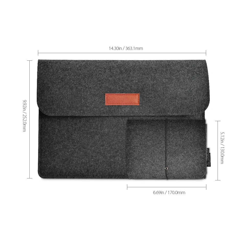Dodocool 12 &quot13&quot Сумка для ноутбука чехол macbook air 13 pro рукав 4 отделения с сумкой