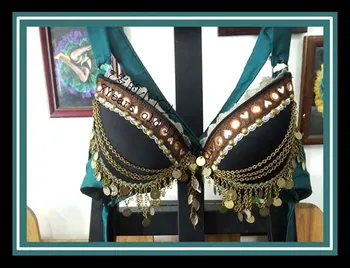 

Tribal belly dance bra BI128