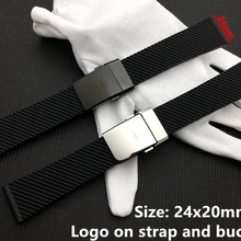 Топ брендовый качественный черный мягкий силиконовый резиновый ремешок для часов 24 мм браслет для наручных часов navitimer/avenger/Breitling ремешок Бесплатные инструменты