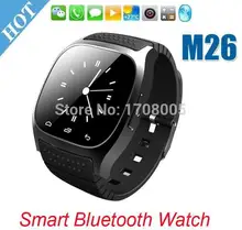 SmartWatch Bluetooth Smart Watch M26 with LED Display Dial Alarm Music Player Pedometer for Android IOS